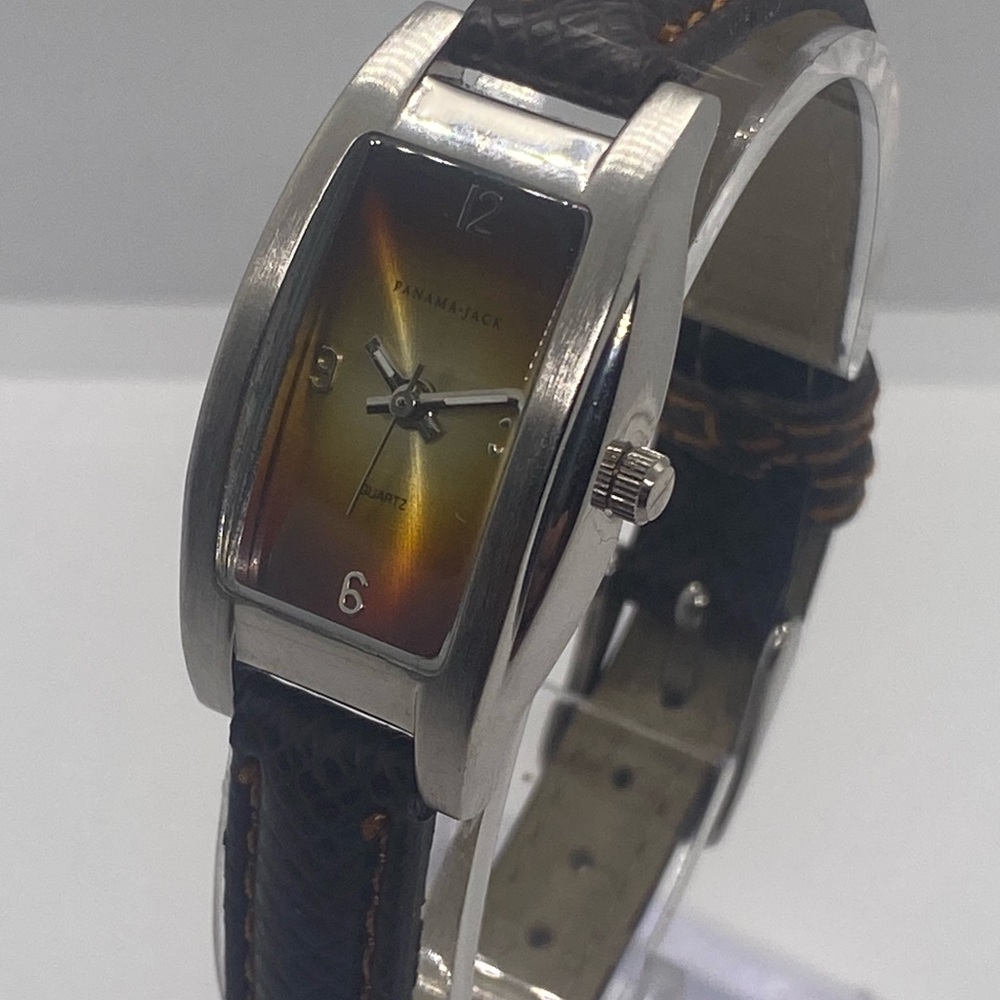 Panama Jack Silver and Gradient Brown Watch